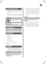 Preview for 7 page of Hamron 012453 Operating Instructions Manual