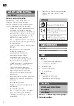 Preview for 8 page of Hamron 016561 Operating Instructions Manual