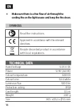 Preview for 14 page of Hamron 025955 Operating Instructions Manual