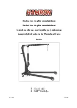 Hamron 601-011 Assembly Instructions Manual preview