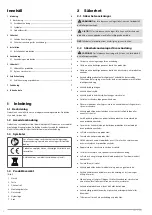 Preview for 4 page of Hamron 604097 Operating Instructions Manual