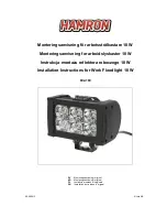 Hamron Work Floodlight 18 W Installation Instructions Manual preview