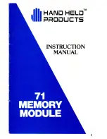 Hand Held Products 71 Instruction Manual preview