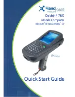 Предварительный просмотр 1 страницы Hand Held Products Dolphin 7850 Quick Start Manual