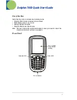Preview for 3 page of Hand Held Products Dolphin 7850 Quick Start Manual