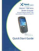 Предварительный просмотр 1 страницы Hand Held Products Dolphin 7900 Quick Start Manual