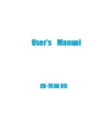 HANDAN CV-7000 HD User Manual preview