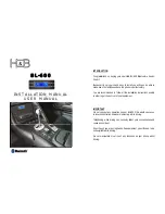 Preview for 1 page of H&B BL-600 Installation And User Manual