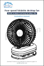 HandFan HF387 Instruction Manual предпросмотр