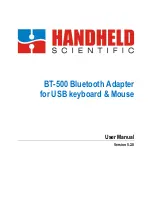 Handheld Scientific BT-500 User Manual preview