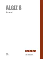 Preview for 1 page of HandHeld Algiz 8 Manual