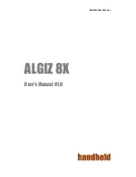 HandHeld Algiz 8X User Manual preview