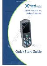 HandHeld Dolphin 7600 Series Quick Start Manual preview