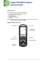 Preview for 3 page of HandHeld Dolphin 7600 Series Quick Start Manual