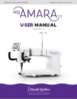handi quilter HQ Amara 20 User Manual preview