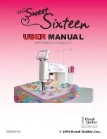 handi quilter HQ Sweet Sixteen QM30270 User Manual preview