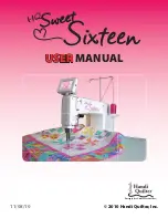 handi quilter HQ Sweet Sixteen User Manual preview