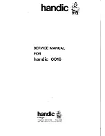 Handic 16 Service Manual preview