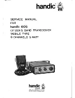 Handic 605 Service Manual preview