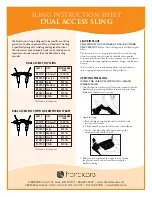 Preview for 1 page of Handicare Dual Access Sling Instruction Sheet