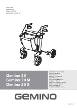 Preview for 1 page of Handicare Gemino 20 User Manual