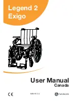 Handicare Legend 2 Exigo User Manual preview