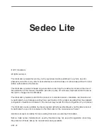 Preview for 4 page of Handicare Sedeo Lite User Manual