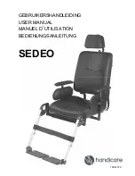 Preview for 1 page of Handicare SEDEO User Manual