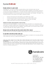 Preview for 24 page of Handicare SystemRoMedic EasySlide Series User Manual