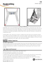 Handicare SystemRoMedic HygieneSling Product Manual предпросмотр