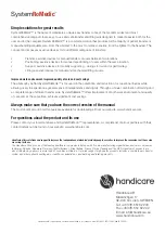 Предварительный просмотр 24 страницы Handicare SystemRoMedic MiniLift200 Service Manual