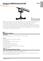 Предварительный просмотр 3 страницы Handicare SystemRomedic RiseBasic300M User Manual