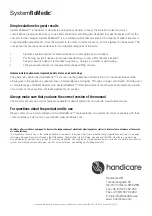 Preview for 34 page of Handicare SystemRoMedic TurnSafe2 User Manual