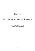 Preview for 1 page of Handlink Technologies HL-11N User Manual