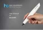 H&O Equipments Accurett 16g User Manual предпросмотр