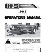 Preview for 1 page of H&S 2112 Operator'S Manual