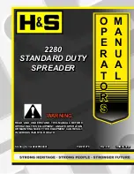 H&S 2280 Operator'S Manual предпросмотр