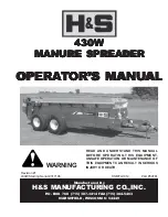 H&S 310 Operator'S Manual preview