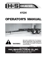 Preview for 1 page of H&S 4124 Operator'S Manual