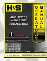 Предварительный просмотр 1 страницы H&S 8200 Series Operator'S Manual