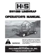 Preview for 1 page of H&S BW1000 LINEWRAP BW1000 LINEWRAP Operator'S Manual