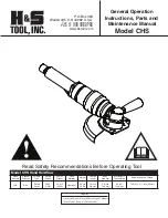 H&S CHS Instruction Manual предпросмотр