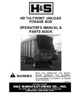 H&S H D TWIN AUGER Operator'S Manual / Parts Book предпросмотр