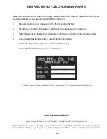 Preview for 29 page of H&S H D TWIN AUGER Operator'S Manual / Parts Book