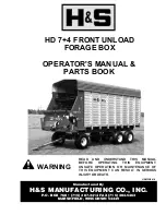 H&S HD 7+4 Operator'S Manual / Parts Book preview