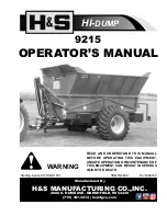 Preview for 1 page of H&S HI-DUMP 9215 Operator'S Manual