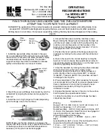 Предварительный просмотр 1 страницы H&S MFT Operating Recommendations