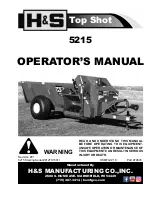 Preview for 1 page of H&S Top Shot 5215 Operator'S Manual