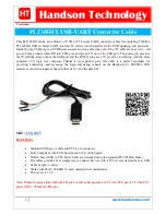 Handson Technology PL2303HX User Manual preview