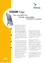 Handspring Visor Edge Specification Sheet preview